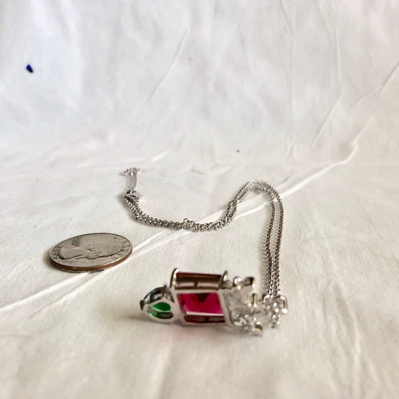 Ruby and Emerald Spinel Pendant - Picture 7 of 7